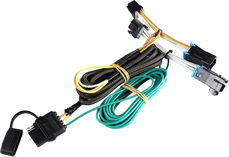Oyviny Custom 4 Way Trailer Wiring Harness 55540 for 2003-2023 Chevy Express/GMC Savana 1500, 2500, 3500, 4 Way Trailer Light Wiring Kit Express Trailer Harness - Image 5